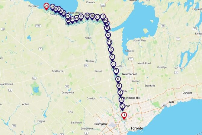 Smartphone Audio Driving Tour Between Collingwood and Toronto - Cancellation and Refund Policy