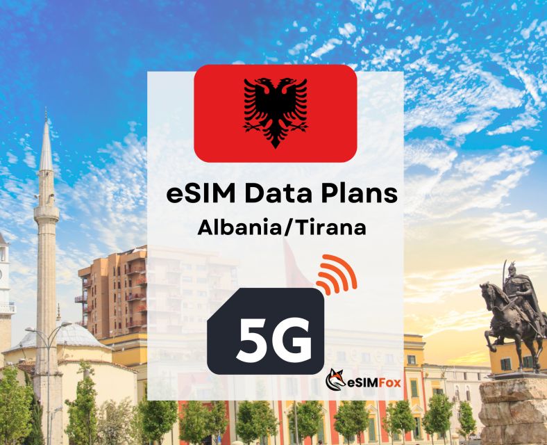 Tirana: Esim Internet Data Plan for Albania 4g/5g - Recap