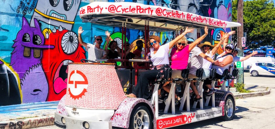 Wynwood Miami: Party Bike Happy Hour Crawl - Booking and Cancellation