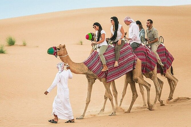 Dubai Red Sand Desert Safari, 60mins ATV, Camel Ride, Shows, BBQ - Tour Group Size