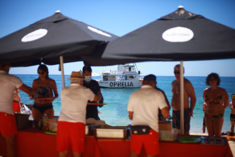 From Portimão: Catamaran Cruise to Benagil Caves With BBQ - Beach BBQ and Open Bar