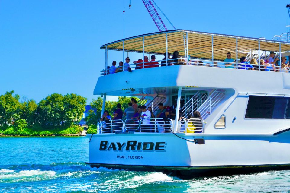 Miami Skyline Boat Tour – Waterfront Views on Biscayne Bay - Luxury Mansions and Landmarks