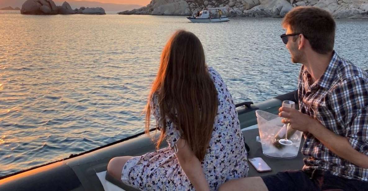 Naxos: Private Sunset Boat Tour With Fruit and Champagne - Frequently Asked Questions