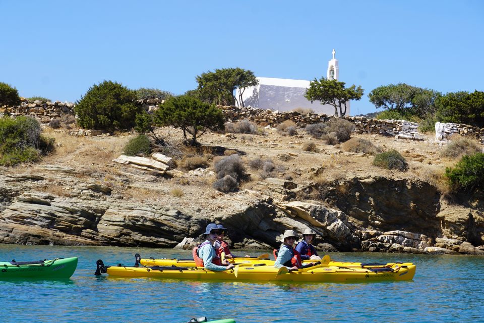 Naxos: Rina Cave Sea Kayak Tour With Snorkeling and Picnic - Culinary Delights