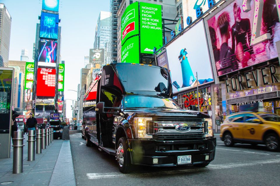 New York City: Guided Bus Tour at Night - Iconic Landmark Views