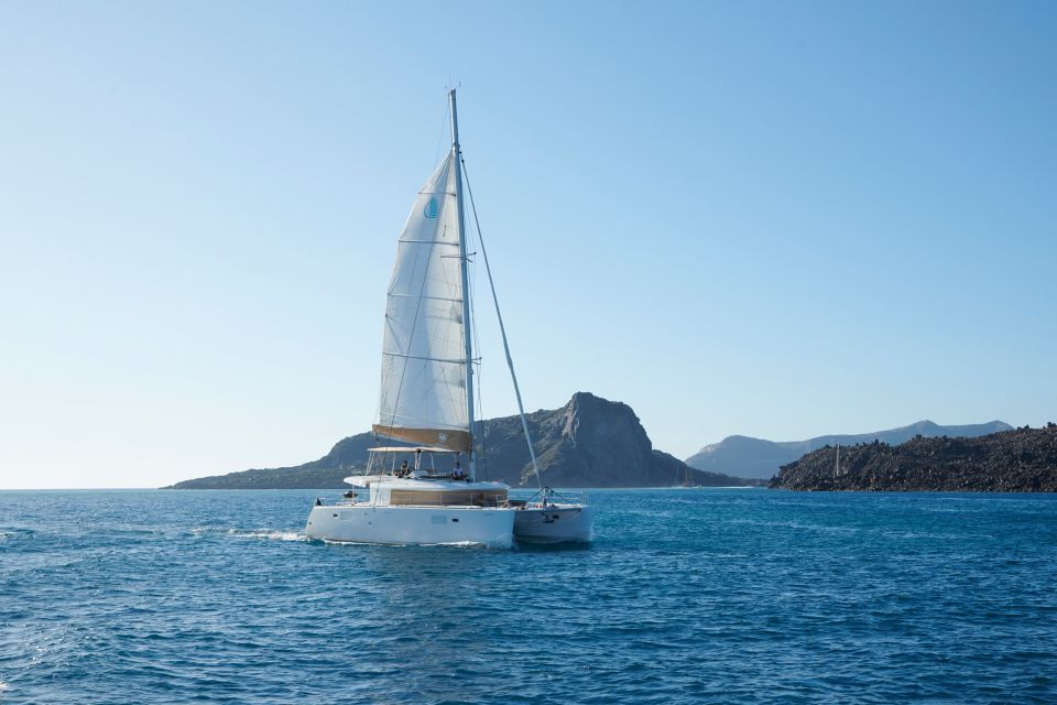 Santorini: Platinum Catamaran Cruise W/ BBQ Meal & Open Bar - Exploring Key Locations and Activities