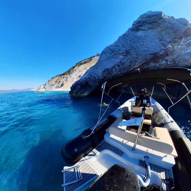 Skiathos: Private Lalaria Beach and Caves Speedboat Tour - Travel Between Stops