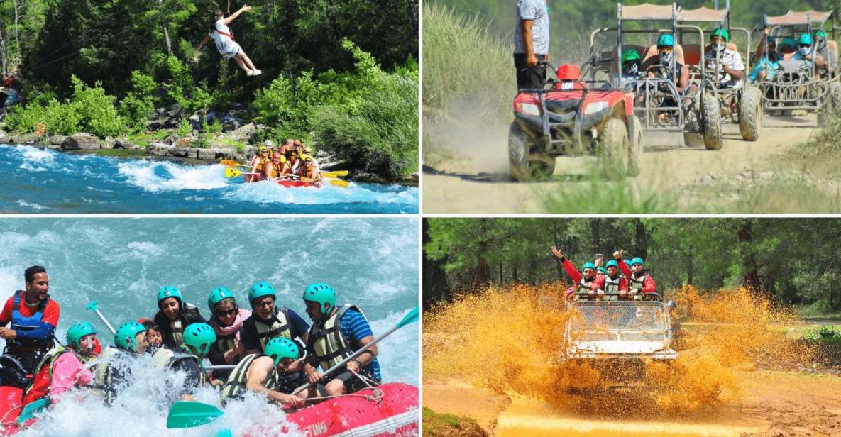 City of Side: Rafting, Zipline, Jeep, Buggy and Quad Combo - Lunch by the River