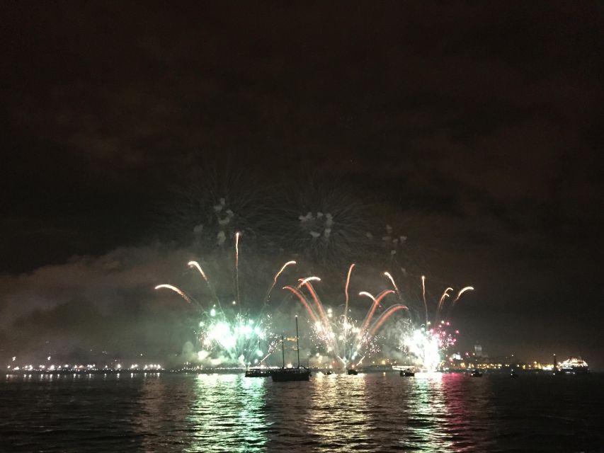 Sail Into 2025: Lisbon Fireworks From the River - Recap