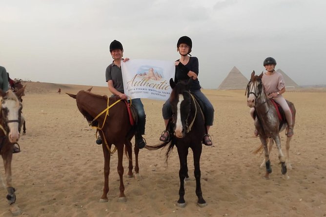 Arabian Nights Sunset Sahara Pyramids Arab Horse or Camel Ride With Bedouin Tea - Key Points