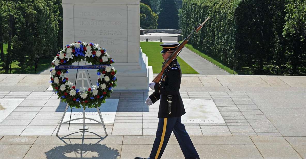 Arlington Cementary & Guard Ceremony With Iowa Jima Memorial - Key Points