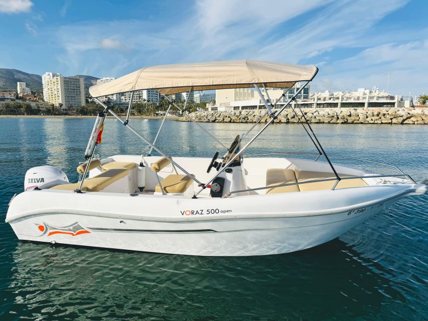 Benalmádena: Costa Del Sol License-Free Boat Rental - Key Points