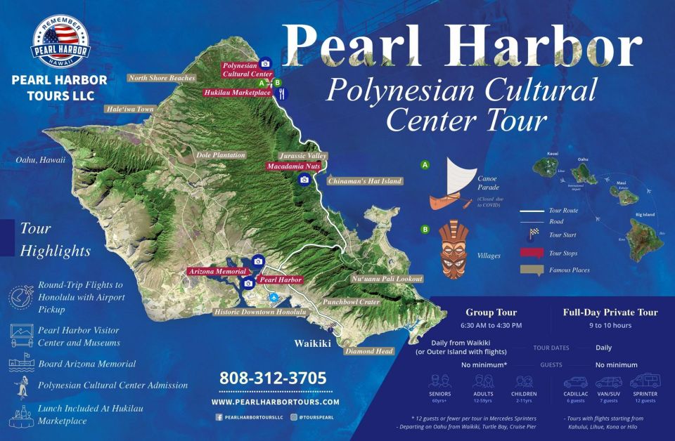 Big Island: Polynesian Cultural Center & Pearl Harbor Tour - Key Points