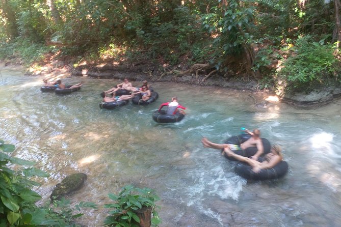 Blue Hole And River Tubing Combo From Ocho Rios Floating Down The White River