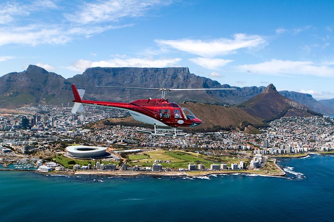 Cape Town Hopper Helicopter Tour With Champagne Landmarks Seen During The Flight