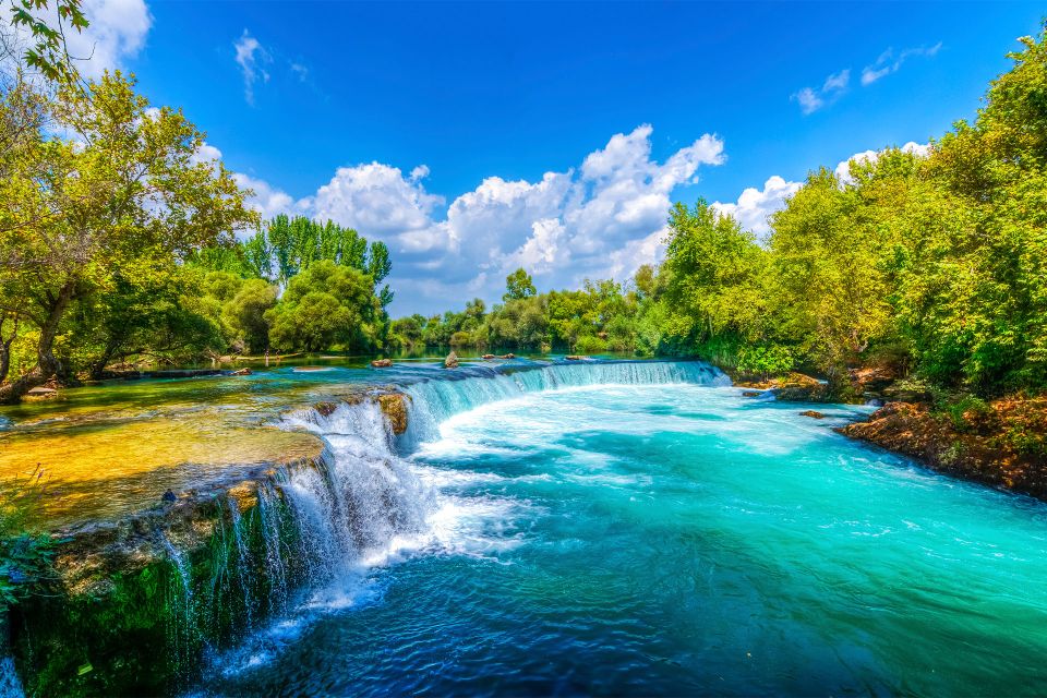 City of Side: Manavgat River Boat Lunch Cruise & Bazaar Tour - Key Points