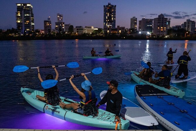 Clear LED Night Kayaking Experience in Condado Lagoon - Key Points