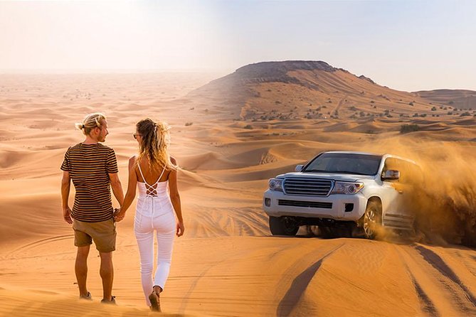 Desert Safari Red Dunes With Camel Ride, Sandboard, BBQ and Shows - Key Points