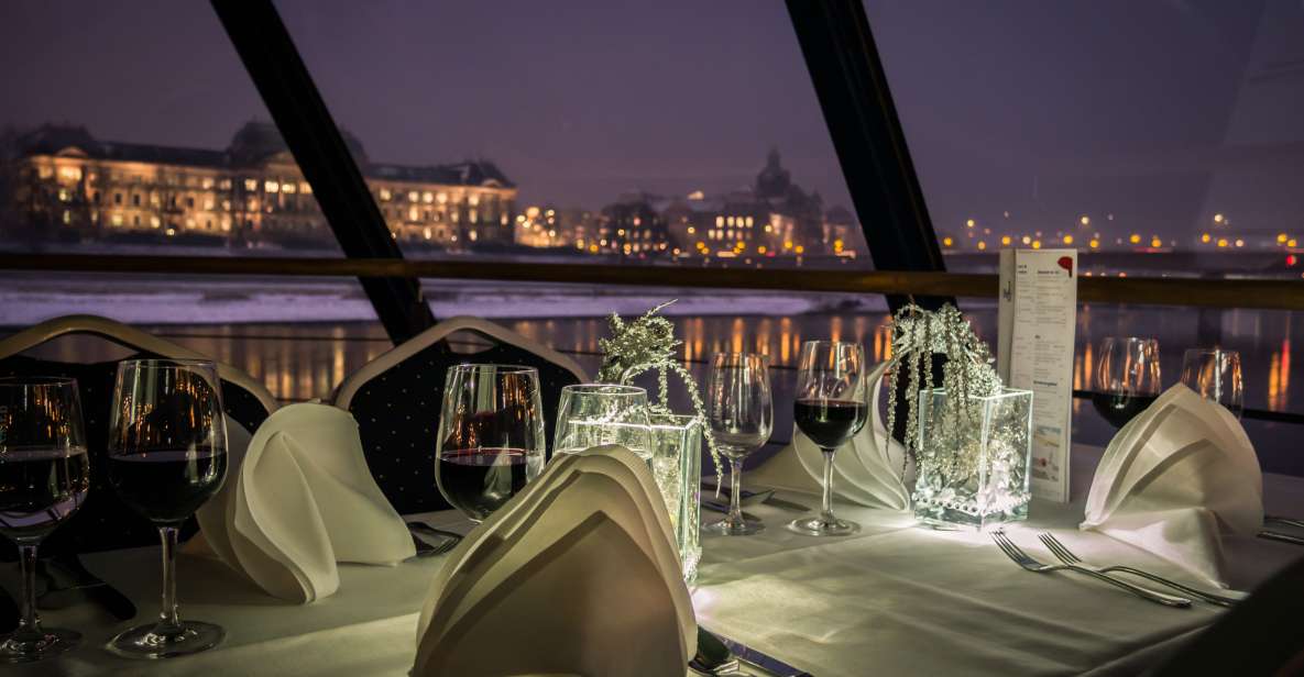 Dresden: Evening River Cruise With Dinner - Key Points