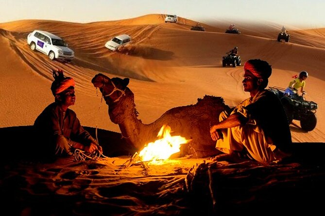 Dubai Desert Safari Dune Bashing, 60min ATV Quad, Camel Ride, BBQ - Key Points