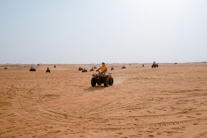 Dubai Desert Safari With Quad Bike, Sand Boarding & BBQ Dinner - Key Points