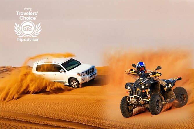 Dubai Red Sand Desert Safari, 60mins ATV, Camel Ride, Shows, BBQ - Key Points