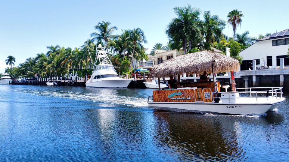 Fort Lauderdale: Private Tiki Boat Tour up to 6 People - Key Points