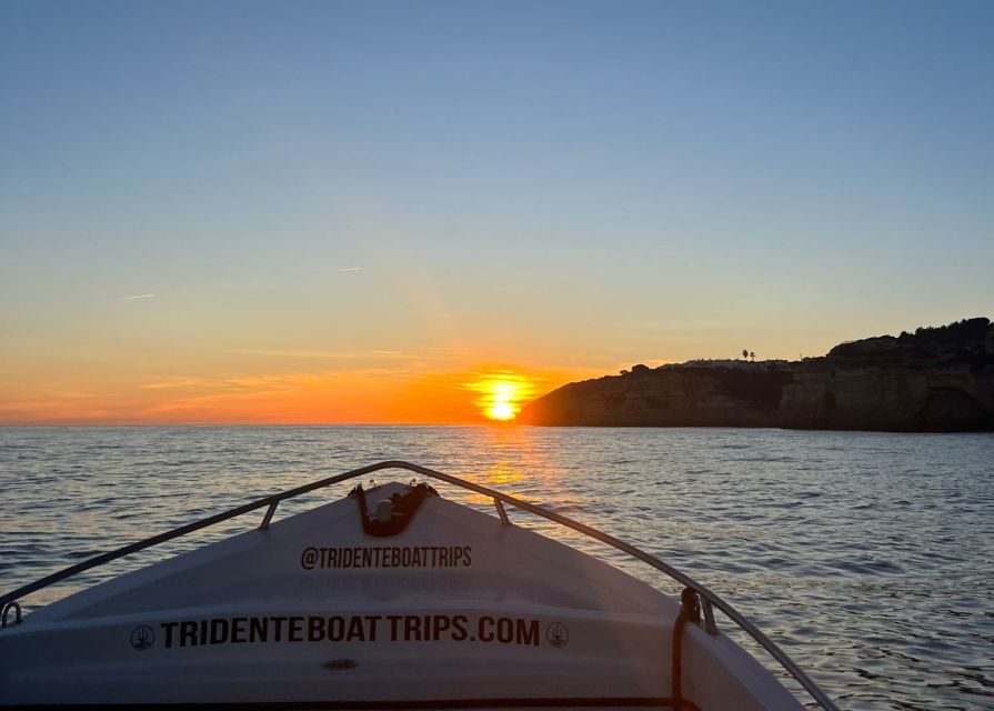 From Armacao De Pera: Sunset Benagil Caves Boat Tour - Key Points