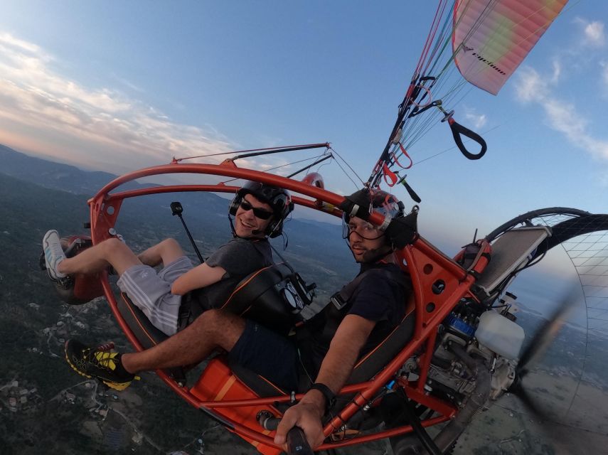 From Parelia: Paramotor Flight Over Corfus Coast - Key Points