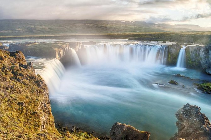 Godafoss Waterfall & Geothermal Baths From Akureyri Port - Key Points