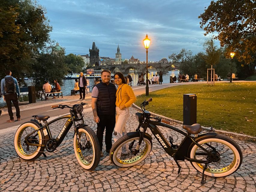 Gorgeous Prague Night Retro E-Bike Tour ( Live Guided ) - Key Points