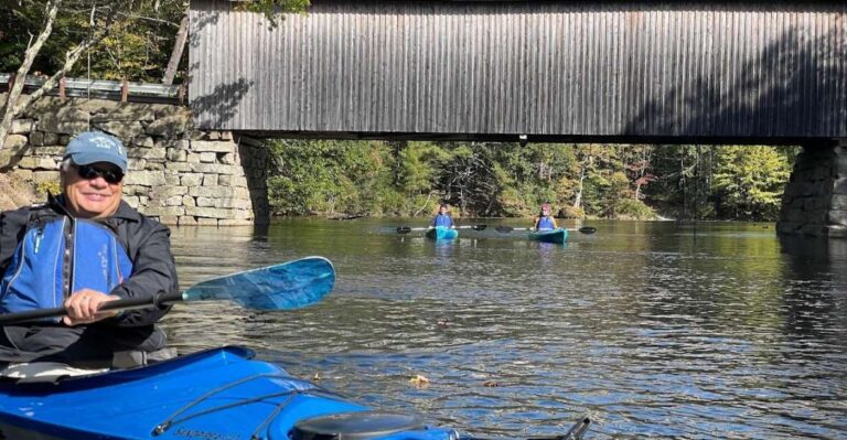 Guided Covered Bridge Kayak Tour, Southern Maine Tour Overview