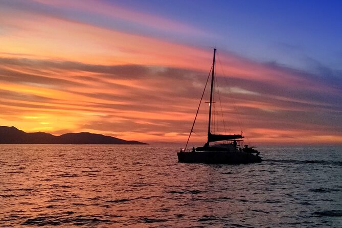 Hersonissos Sunset Catamaran Cruise With Finger Food & Drinks - Key Points