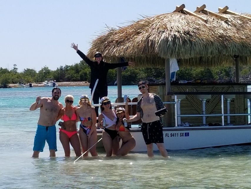 Key West: Private Tiki Bar Party Boat & Mini Sandbar - Key Points