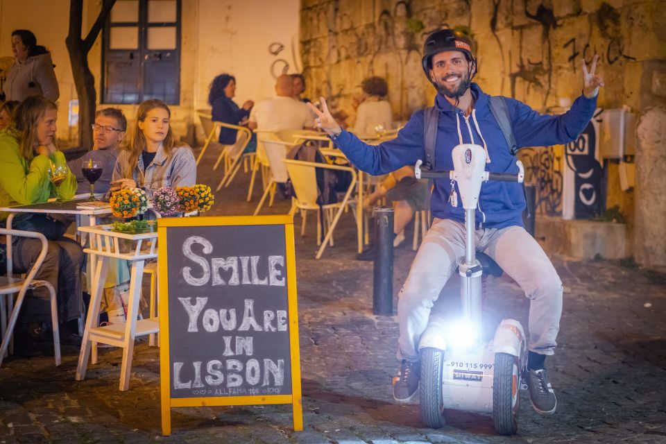 Lisbon: Old Town Sitway Night Riders Tour - Key Points