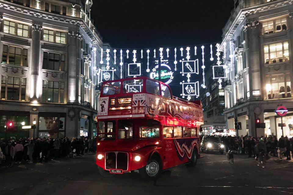 London Christmas Lights Tour by Vintage Bus Open Top - Tour Details