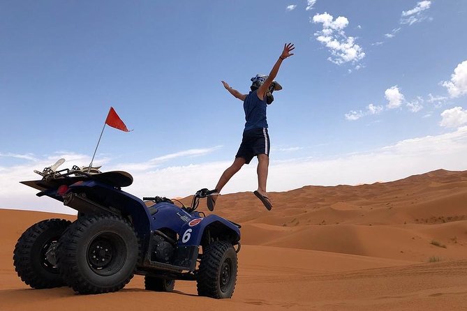 Merzouga Desert Package Quad Bike, Camel Ride and Sandboarding - Key Points