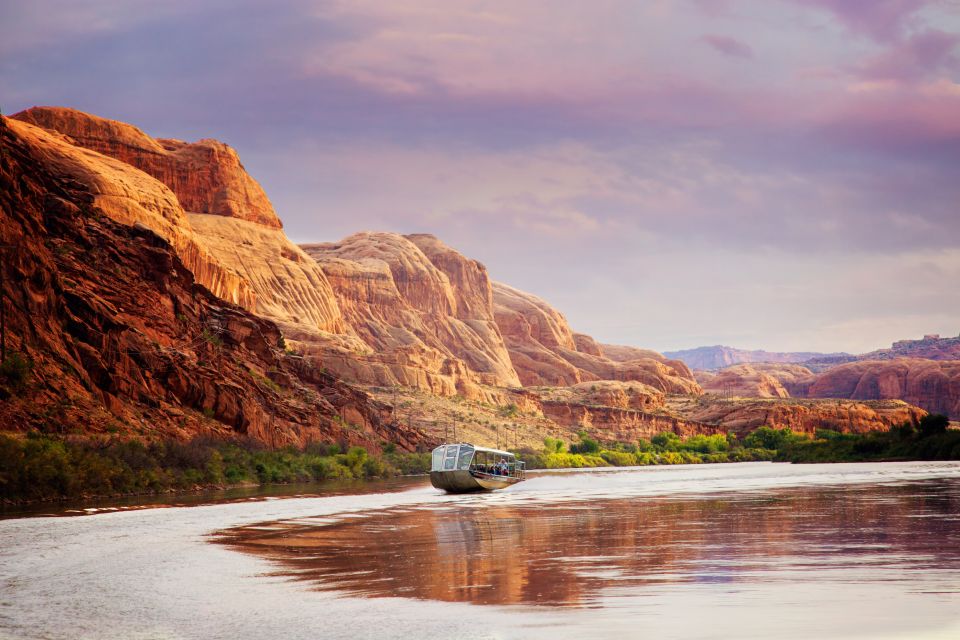 Moab: Colorado River Sunset Boat Tour With Optional Dinner - Key Points