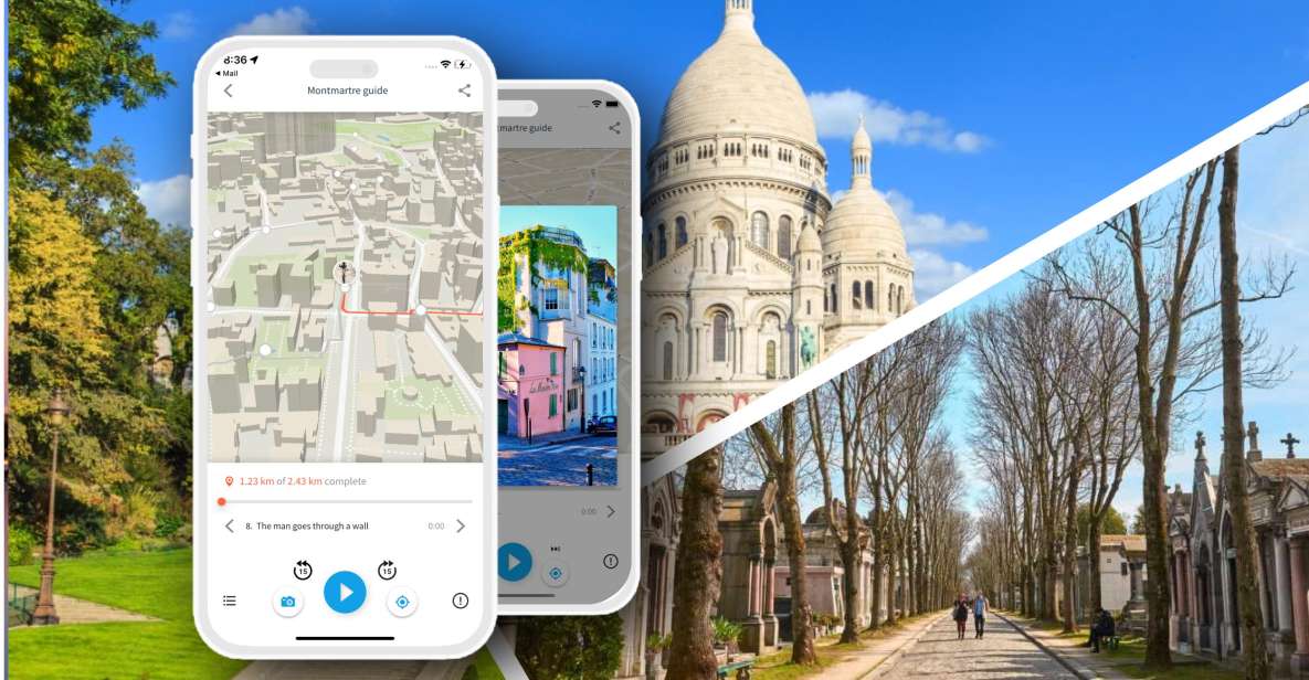 Montmartre and Pere-Lachaise Self-Tour With Audio Guide - Key Points