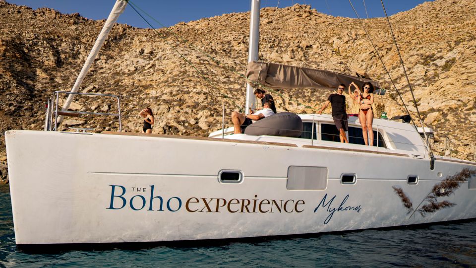 Mykonos: Boho Experience Catamaran Cruise - Key Points