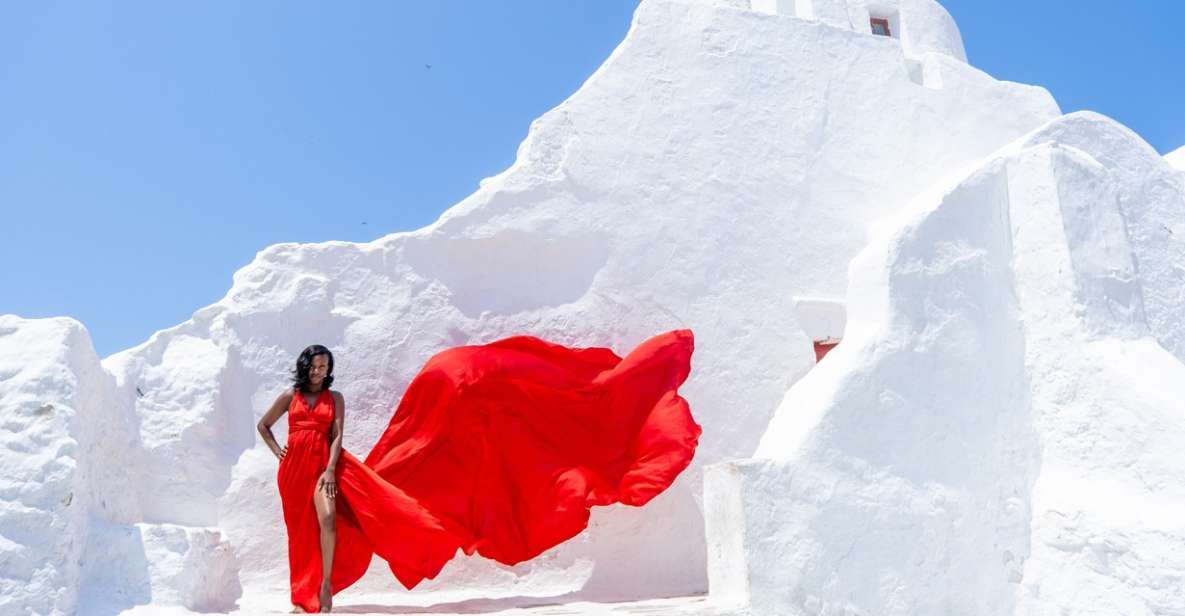 Mykonos: Flying Dress Photoshoot - Key Points