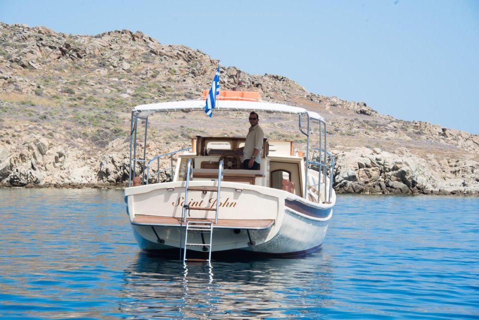 Mykonos Private Sunset Tour With Traditional Boat - Key Points