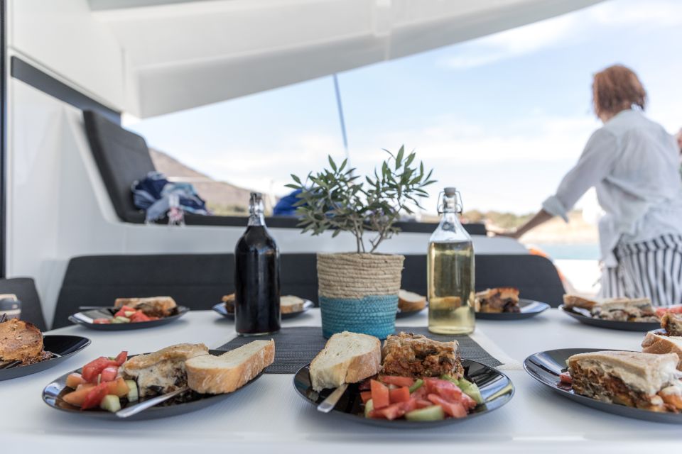 Naxos: Catamaran Cruise With Swim Stops, Food, and Drinks - Key Points