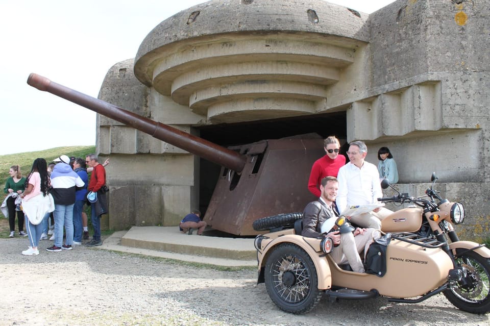 Normandy World War II Private 2 Hours Sidecar Tour Bayeux - Key Points