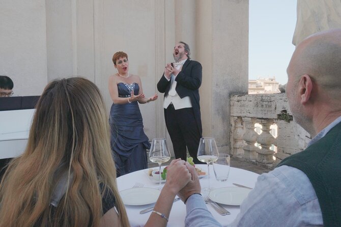 Open-Air Opera Concert With Terrace Aperitif in the Heart of Rome - Key Points