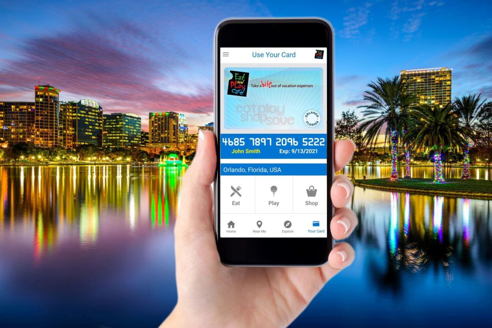 Orlando: Eat & Play Digital Discount Card - Key Points