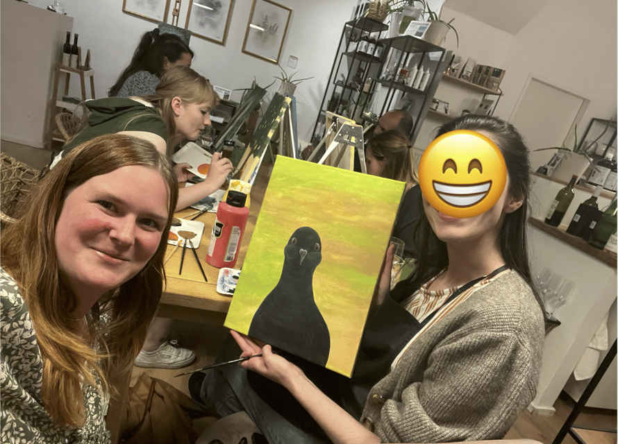 Paint & Sip: Paint and Wine Workshop With Welcome Drink - Key Points