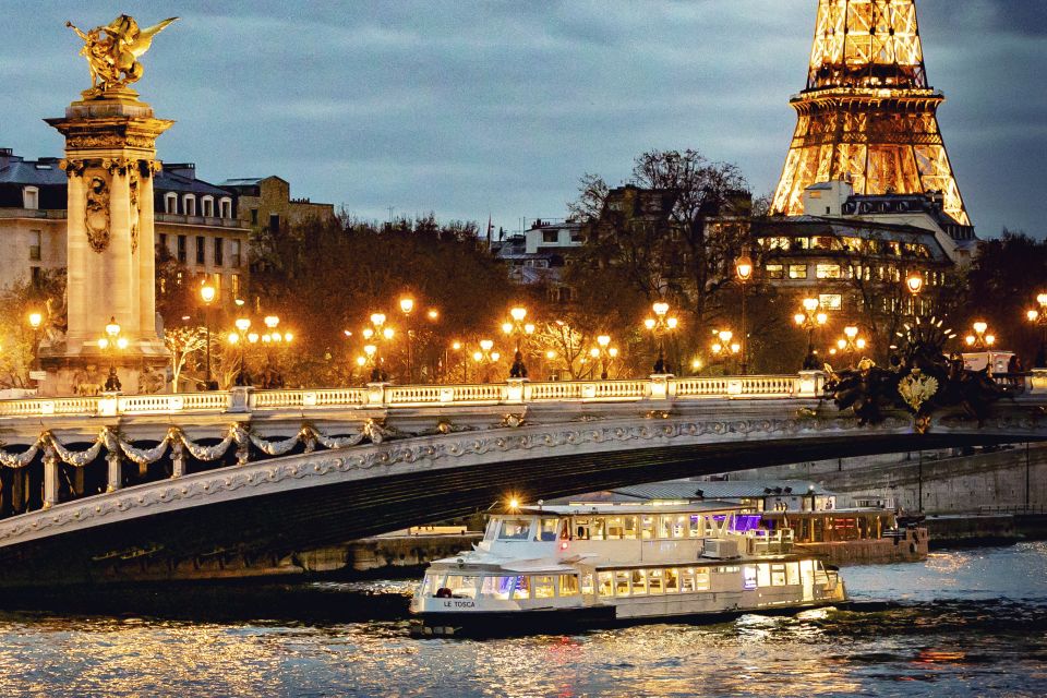 Paris: Seine River Dinner Cruise From Eiffel Tower - Overview