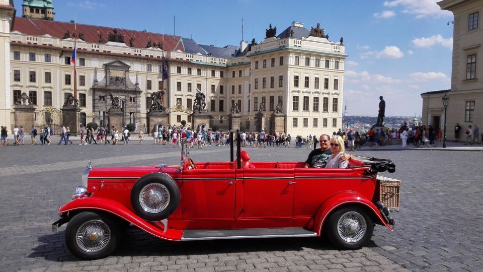 Prague: Vintage Car Ride and Walking Tour - Key Points