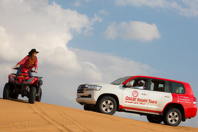 Premium Dubai Red Dunes With Quadbike, Camel Ride and VIP Dinner - Key Points